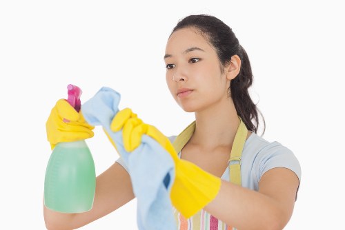 Professional carpet cleaning equipment used in a commercial setting